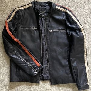 Men’s leather jacket.